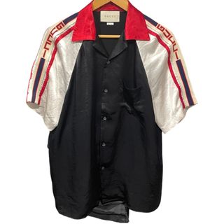 GUCCI - グッチ 721477 ZAK87 シルクホース柄長袖シャツ メンズ GUCCI - グッチ 721477 ZAK87 シルクホース柄長袖シャツ メンズ