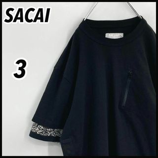 sacai - sacai Nylon Twill Cotton Jersey T-Shirtの通販|ラクマ sacai - sacai Nylon Twill Cotton Jersey T-Shirtの通販|ラクマ
