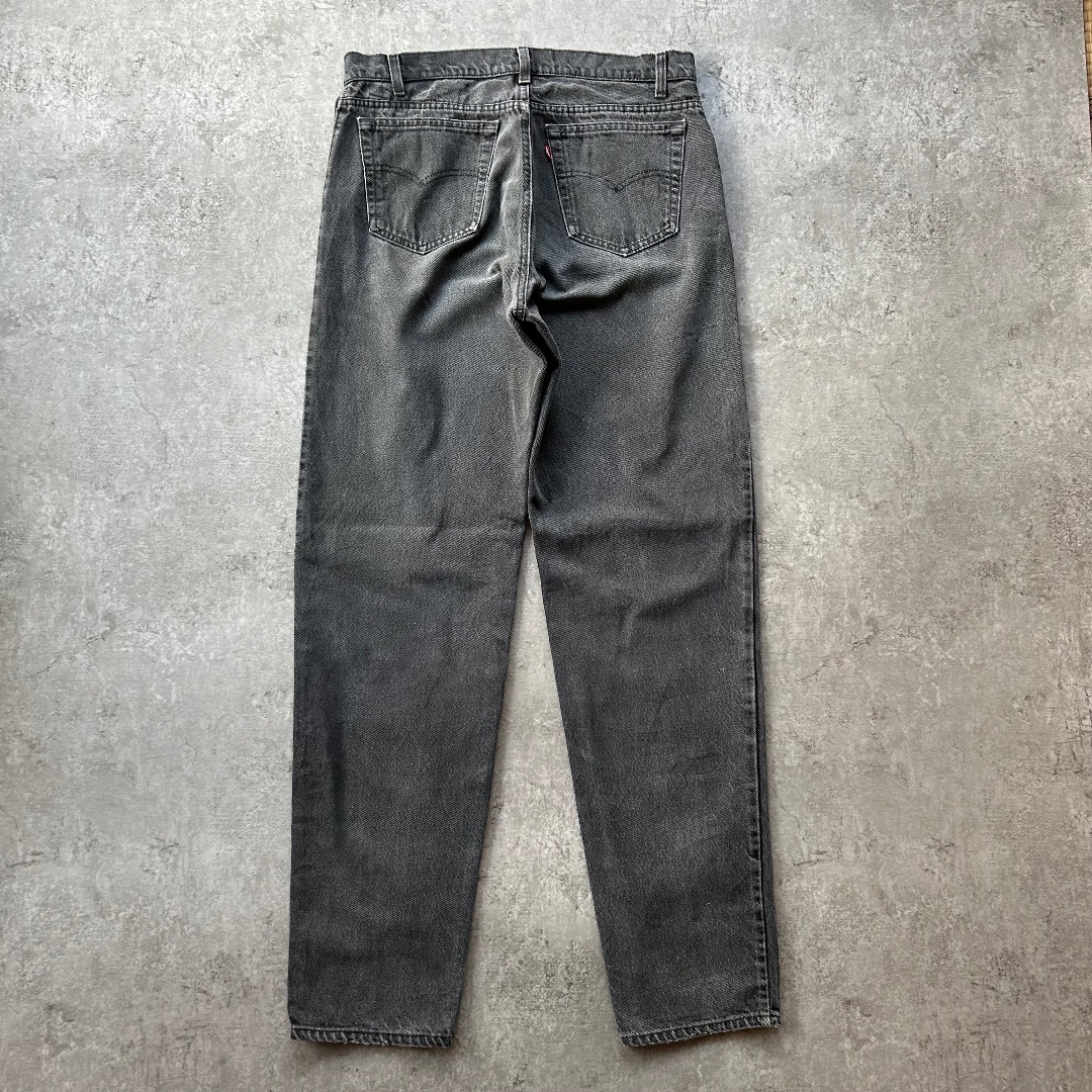 90s リーバイス505 ブラックデニム USA製 36×36 先染め