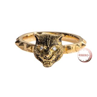 GUCCI - GUCCI グッチ タイガーヘッド リング・指輪 13号 GUCCI - GUCCI グッチ タイガーヘッド リング・指輪 13号