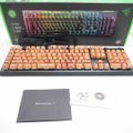 未使用 RAZER レイザー RZ03-0470 BlackWidow V4 X ゲーミングキーボード 1点 CUPNOODLE 謎肉Edition 有線 緑軸 兼用 HN149