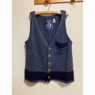 RRL - RRL ダブルアールエル 加工 ウォバッシュ ストライプ ジレ RRL - RRL ダブルアールエル 加工 ウォバッシュ ストライプ ジレ