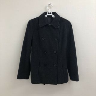 インエ(i.n.e)の【i.n.e】インエ ピーコート コート アウター サイズ2 黒系 ブラック アンゴラ混(その他)