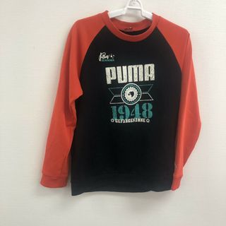 プーマ(PUMA)の【PUMA】プーマ　トップス　トレーナー　長袖　黒系　160サイズ　キッズ　ジュニア　子供服　カジュアル(Tシャツ/カットソー)
