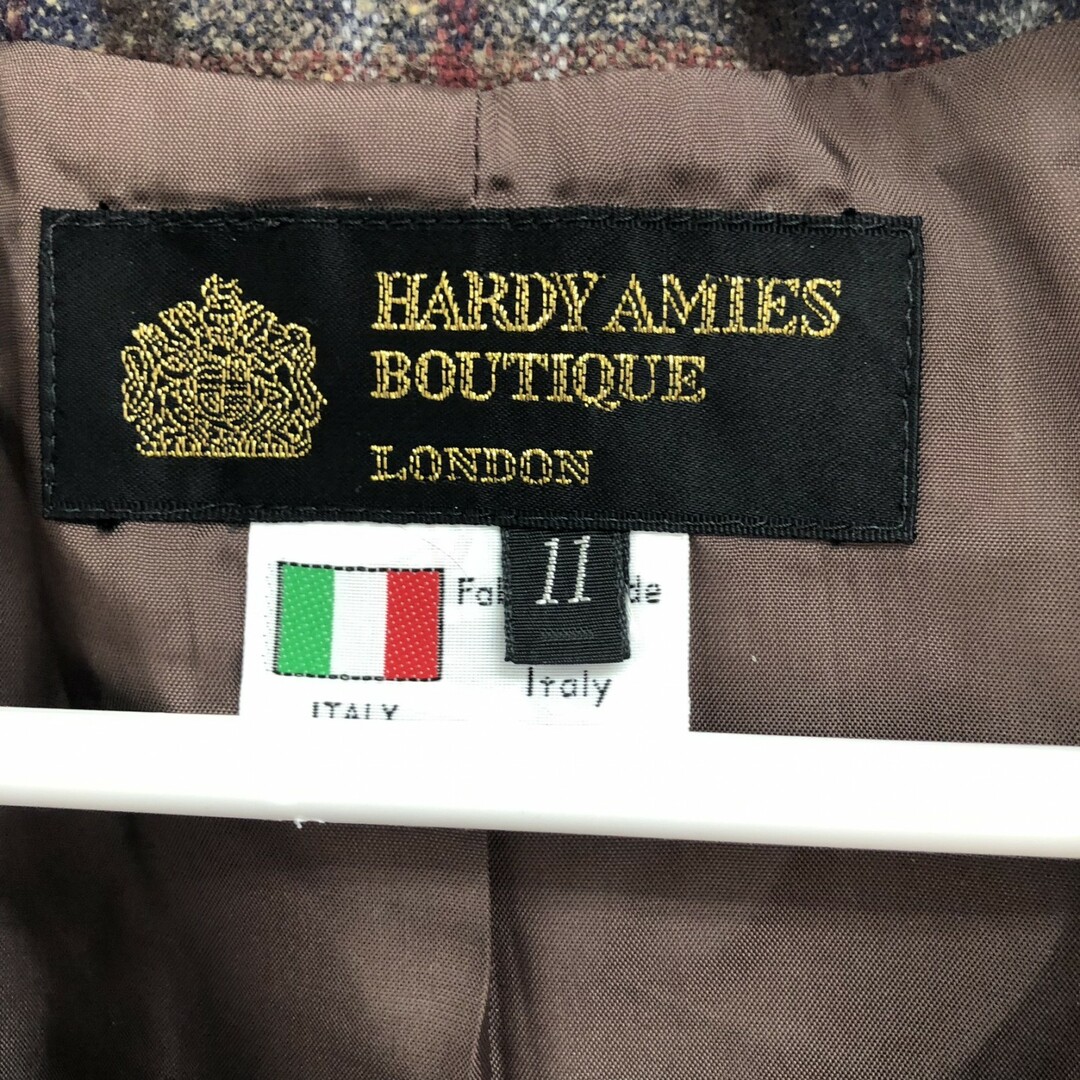 【年中無休】 hardyamiesboutique】ハーディエイミスブティック ノーカラー ノーカラージャケット