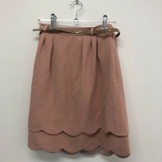 【Apuweiser-riche】アプワイザーリッシェ　ピンク　レディース　スカート　ひざ丈　おしゃれ　フリル(その他)
