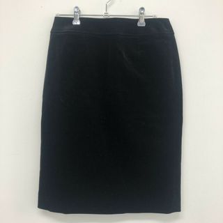 ナチュラルビューティー(NATURAL BEAUTY)の【NATURAL BEAUTY BASIC】ナチュラルビューティー　M　ブラック　黒　スカート　コットン　タイトスカート　オフィス　レディース　(その他)