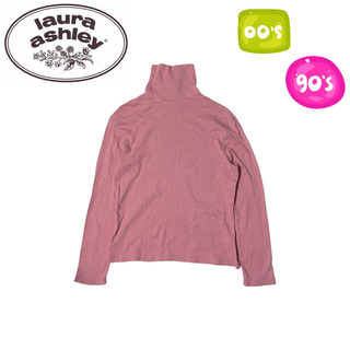 ローラアシュレイ(LAURA ASHLEY)のLAURA ASHLEY ホワイト ピンク フラワー 半袖カーディガン(Tシャツ(長袖/七分))