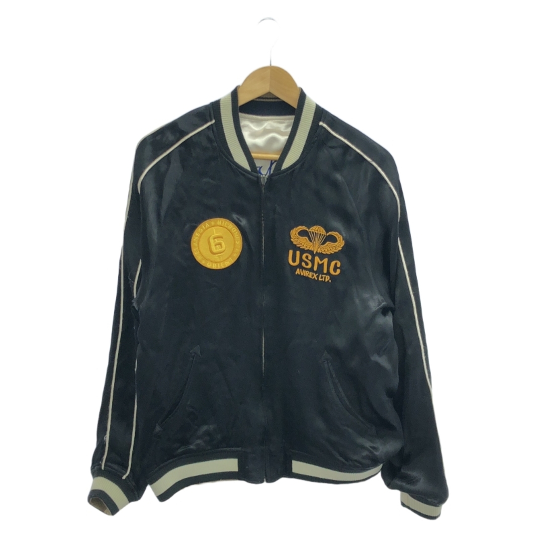 AVIREX - 【中古】AVIREX リバーシブルスカジャン L USMC AVIREX - 【中古】AVIREX リバーシブルスカジャン L USMC