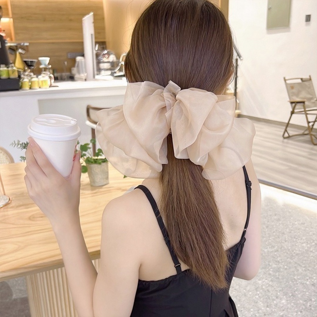 大き目 バレッタ ヘアクリップ ベージュ 結婚式 花 ヘアピン 大き目 バレッタ ヘアクリップ ベージュ 結婚式 花 ヘアピン