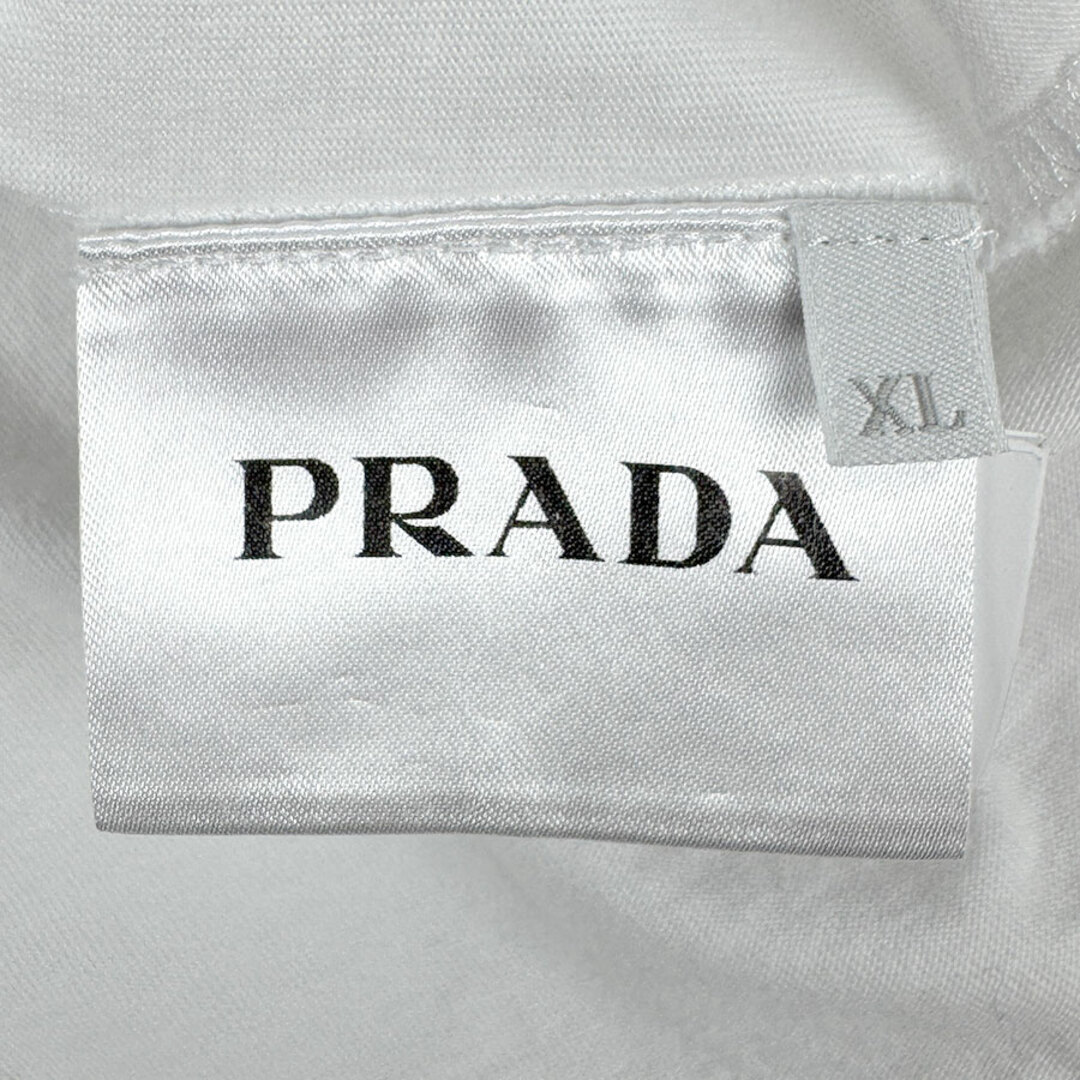 PRADA - プラダ PRADA 半袖Tシャツ コットン ホワイト PRADA - プラダ PRADA 半袖Tシャツ コットン ホワイト