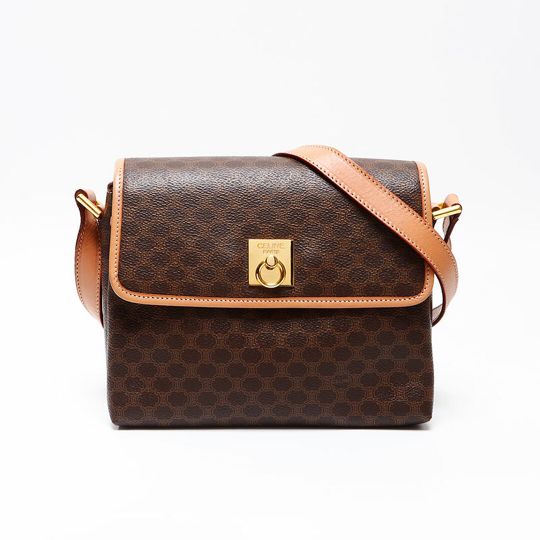CELINE - セリーヌ CELINE マカダム PVC ショルダーバッグの通販 CELINE - セリーヌ CELINE マカダム PVC ショルダーバッグの通販