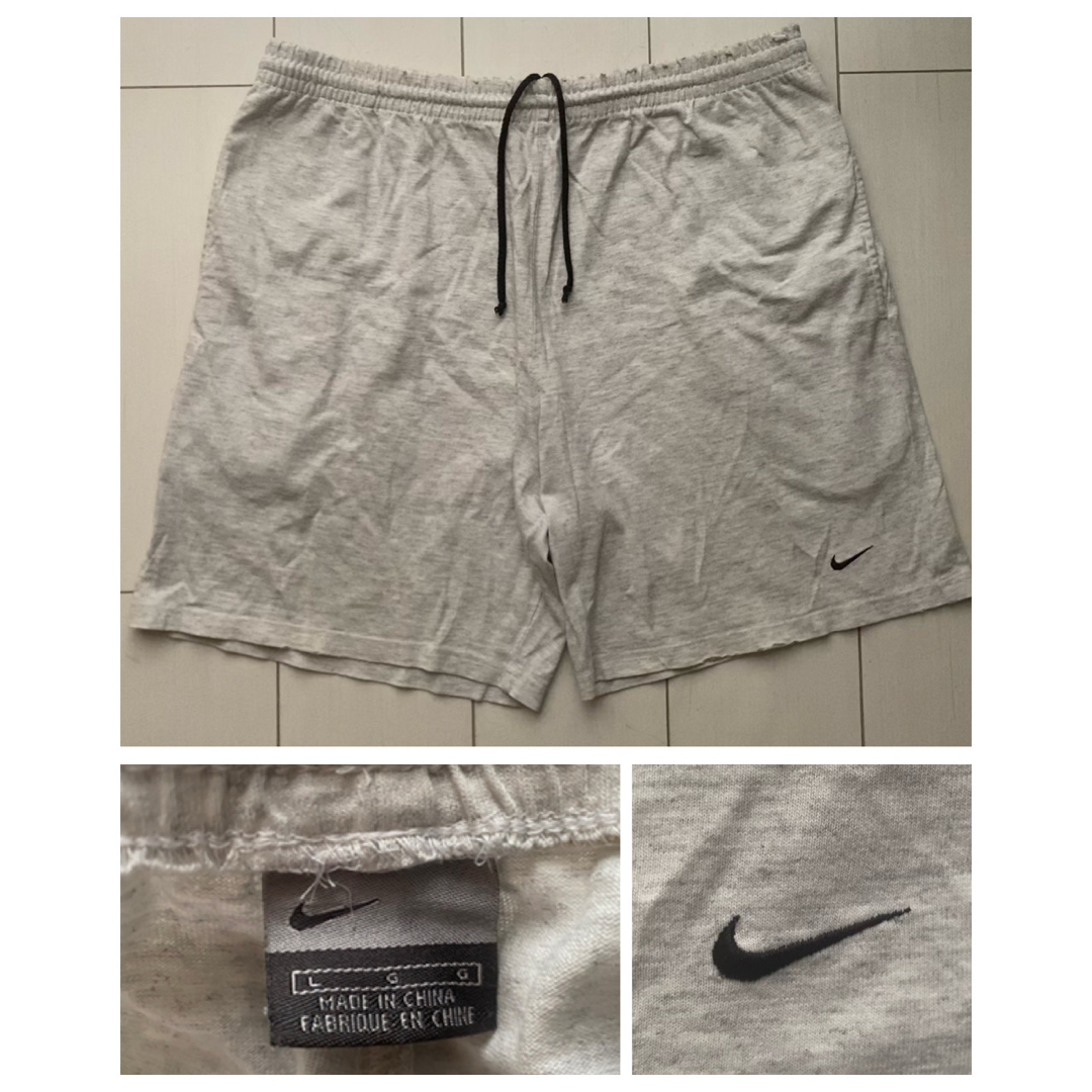 NIKE - 00s nike ナイキ 刺繍 ショート ハーフ パンツ XL グレー NIKE - 00s nike ナイキ 刺繍 ショート ハーフ パンツ XL グレー