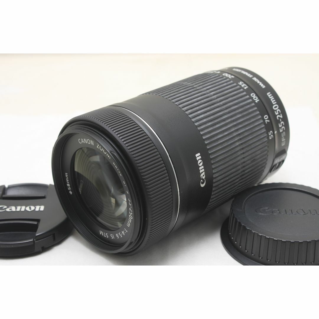 大人の上質  キヤノン 8538 STM IS F4-5.6 55-250mm EF-S レンズ(ズーム)