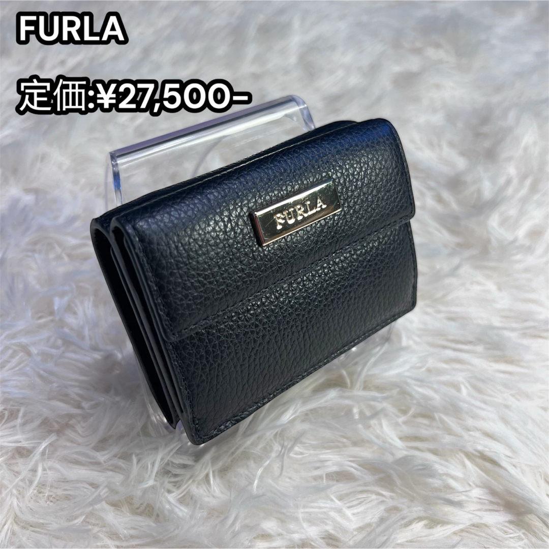 FURLA - 極美品 FURLA フルラ 財布 三つ折り財布 コンパクト FURLA - 極美品 FURLA フルラ 財布 三つ折り財布 コンパクト