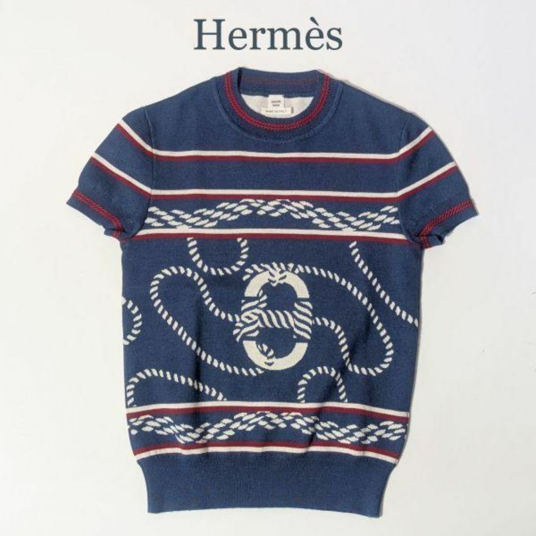 HERMES - Hermes エルメス カシミヤ シルク 半袖 ニット 2023 HERMES - Hermes エルメス カシミヤ シルク 半袖 ニット 2023