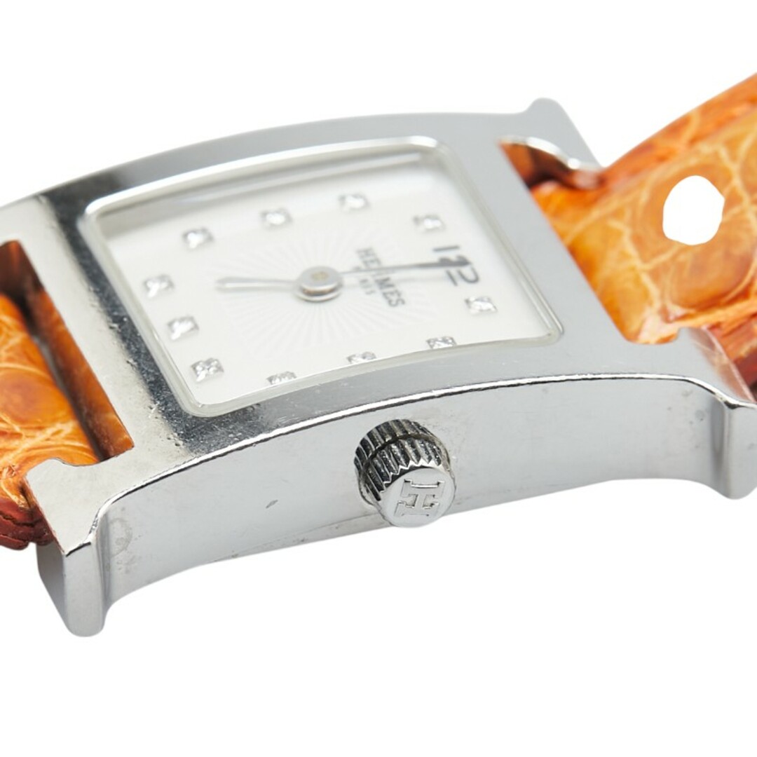 ファッション通販 安い HERMES - エルメス Hウォッチ 11Pダイヤ 腕時計 HH1.210 Hウォッチ