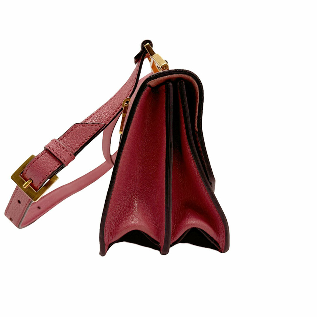 MIU MIU - ミュウミュウ MIUMIU ショルダーバッグ レザー ピンク MIU MIU - ミュウミュウ MIUMIU ショルダーバッグ レザー ピンク