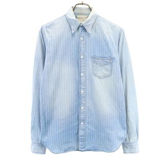 RRL - 古着 ダブルアールエル RRL ストライプ柄 長袖 ダンガリー RRL - 古着 ダブルアールエル RRL ストライプ柄 長袖 ダンガリー