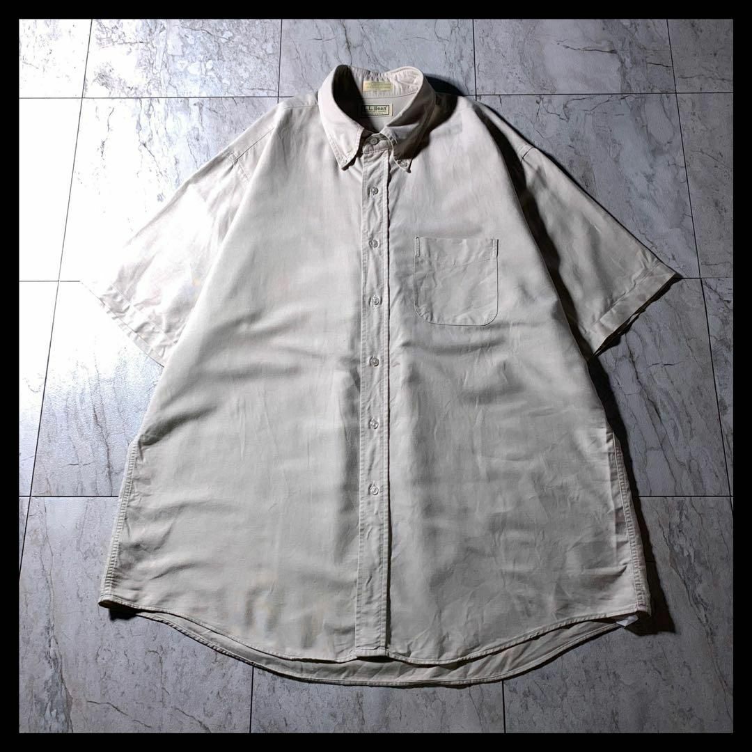【税込】 USA製 90s 80s - L.L.Bean L.L.Bean オックスフォードシャツ BD 男性用