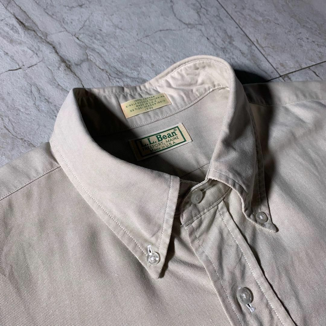 人気便利グッズ L.L.Bean - 80s 90s USA製 L.L.Bean BD オックスフォードシャツ 男性用