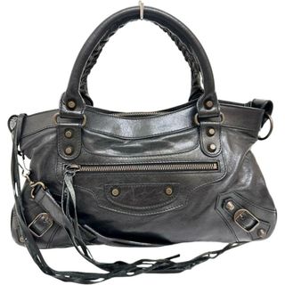 BALENCIAGA - ☆バレンシアガ BALENCIAGA ペーパーバッグ 黒 BALENCIAGA - ☆バレンシアガ BALENCIAGA ペーパーバッグ 黒