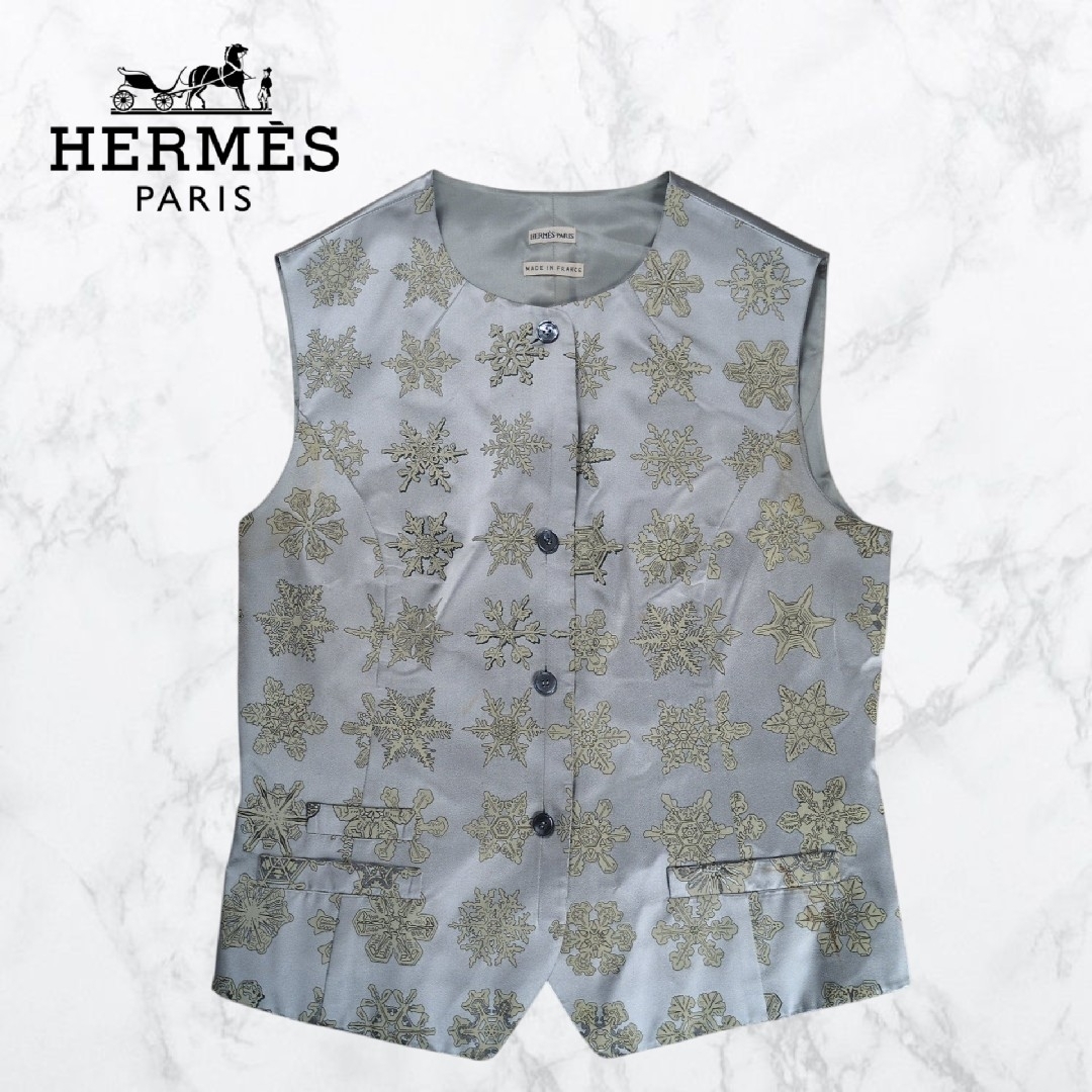 HERMES - 【希少】HERMES 90s マルジェラ期 スカーフ柄 シルク HERMES - 【希少】HERMES 90s マルジェラ期 スカーフ柄 シルク