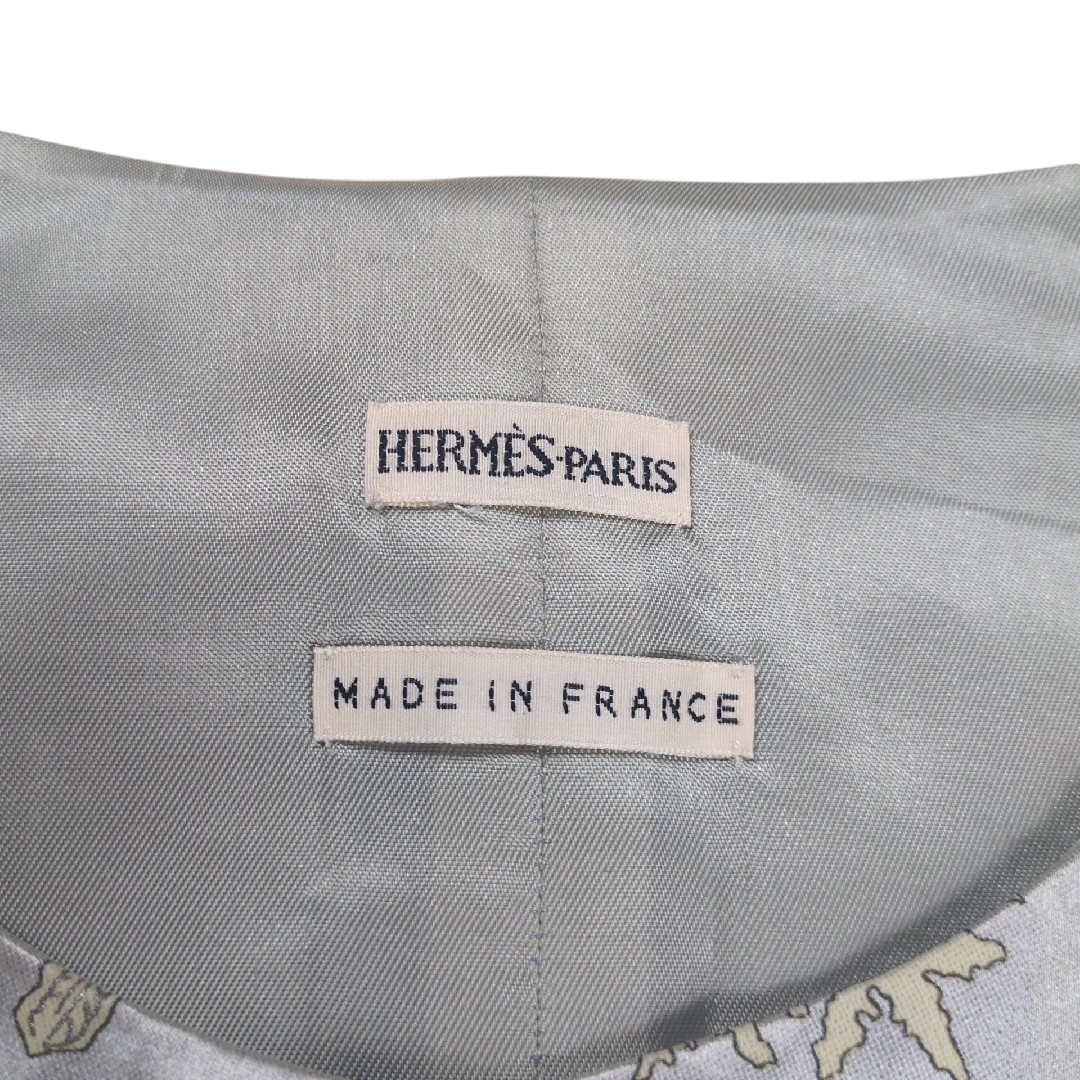 HERMES - 【希少】HERMES 90s マルジェラ期 スカーフ柄 シルク HERMES - 【希少】HERMES 90s マルジェラ期 スカーフ柄 シルク