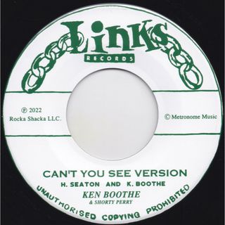 7” Ken Boothe & Shorty Perry / The Gaylads Cant You See Version / Arent You The Guy NONE Links Records /00080(その他)