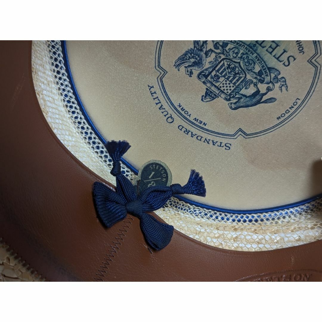 Stetson カンカン帽 ボーターハット M 57cm 30sヴィンテージの Stetson カンカン帽 ボーターハット M 57cm 30sヴィンテージの