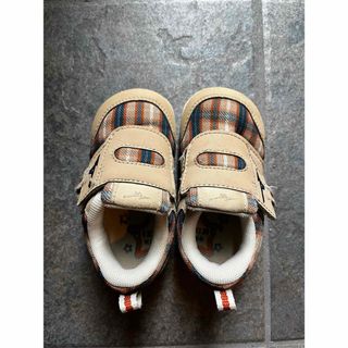 ミズノ(MIZUNO)の【美品】ミズノベビーシューズ マジックテープ チェック　13センチ(スニーカー)