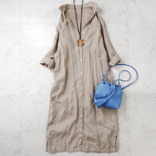 URBAN RESEARCH DOORS - DOORS リネンバックタックシャツ URBAN RESEARCH DOORS - DOORS リネンバックタックシャツ
