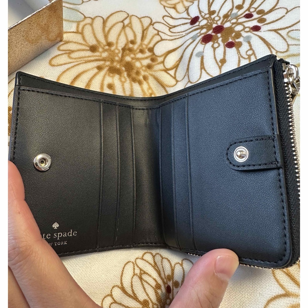 kate spade NEW YORK - kate spade グリッター2つ折り財布 kate spade NEW YORK - kate spade グリッター2つ折り財布