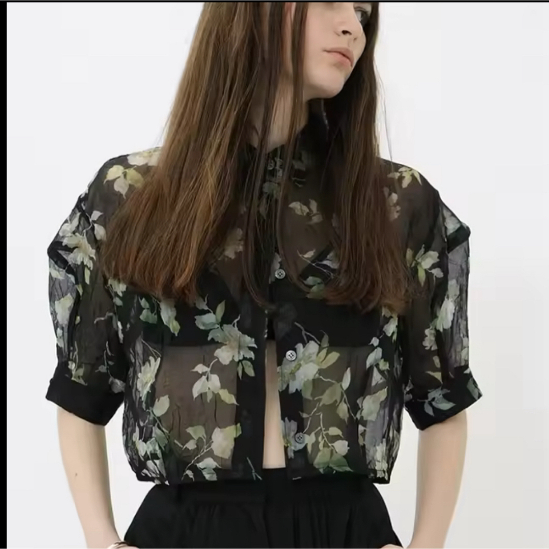 CLANE - CLANE SHEER FLOWER SHORT SLEEVE SHIRTの通販 by CLANE - CLANE SHEER FLOWER SHORT SLEEVE SHIRTの通販 by