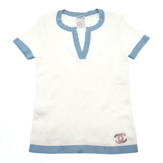 CHANEL - CHANEL シャネル サマーニット 美品 トップス 半袖 CHANEL - CHANEL シャネル サマーニット 美品 トップス 半袖