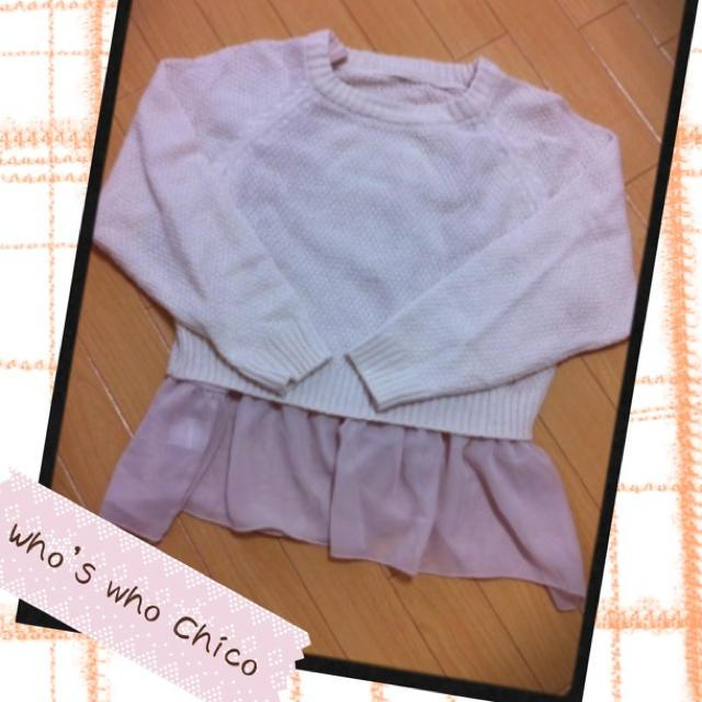 who's who Chico(フーズフーチコ)のWho's who Chico春ニット♡ レディースのトップス(ニット/セーター)の商品写真