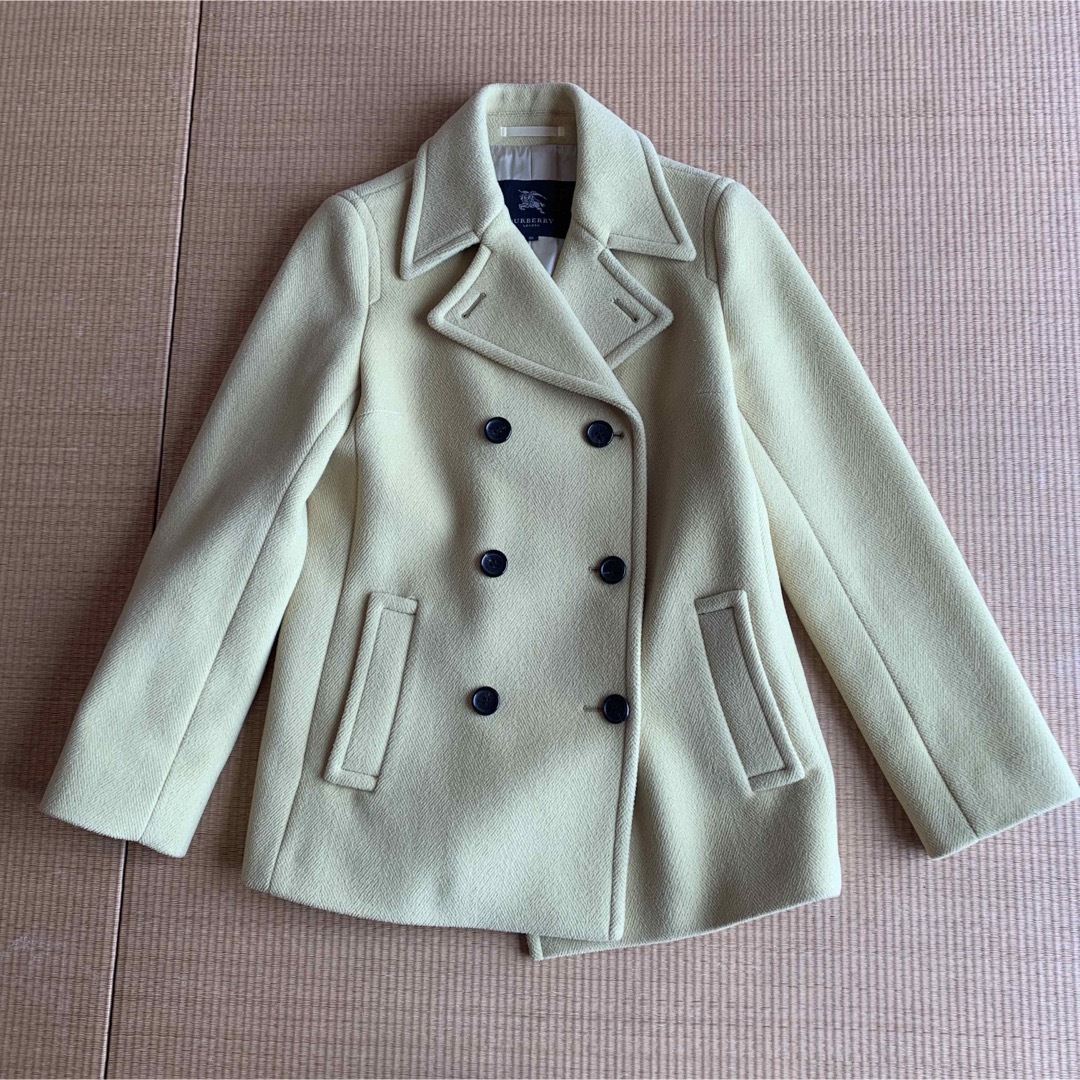 BURBERRY LONDON バーバリーロンドン ピーコート レモンイエロー BURBERRY LONDON バーバリーロンドン ピーコート レモンイエロー