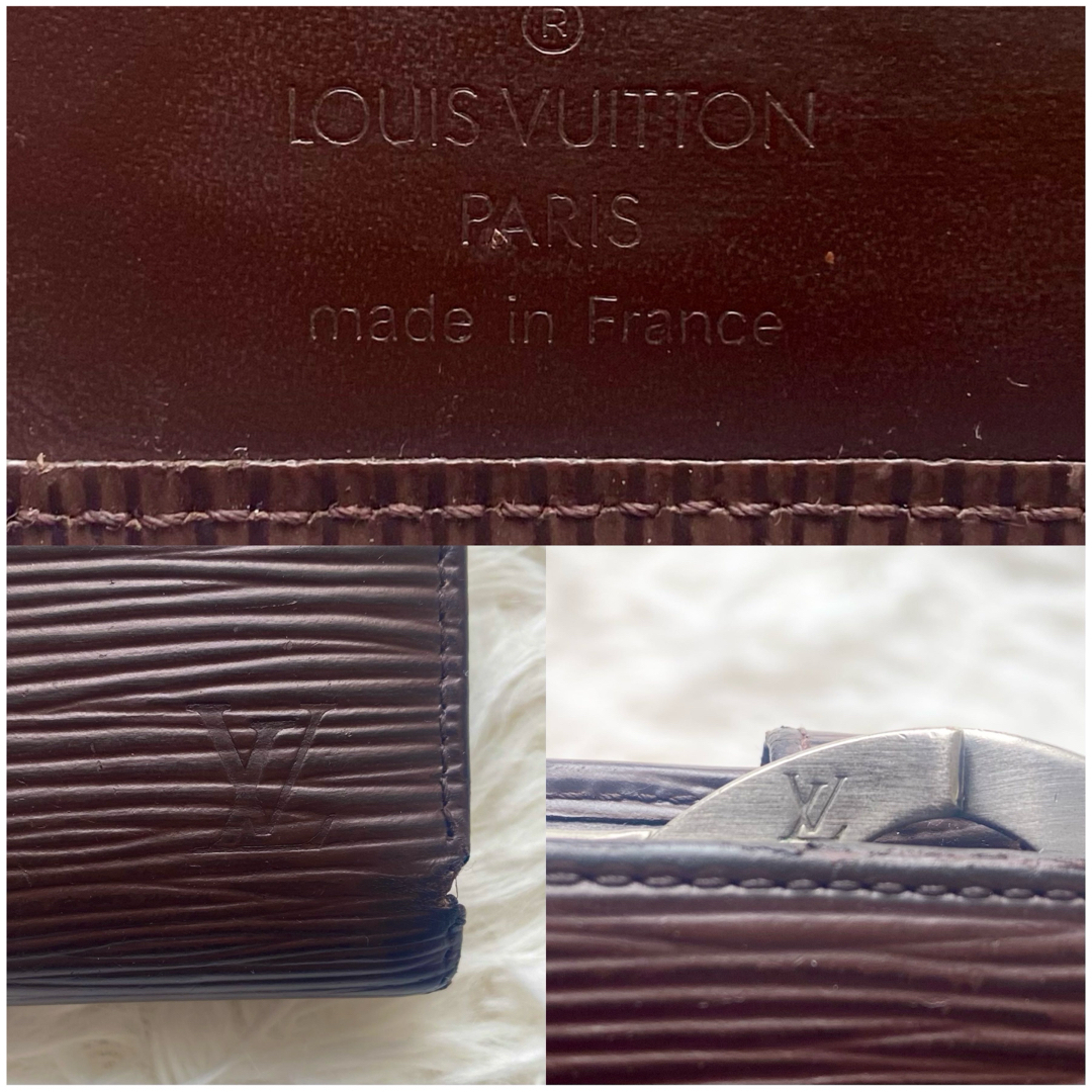LOUIS VUITTON - ルイヴィトン がま口 二つ折り財布 エピ LOUIS VUITTON - ルイヴィトン がま口 二つ折り財布 エピ