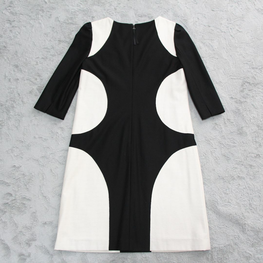 TO BE CHIC - トゥービーシック ワンピース バイカラー 七分袖 TO BE CHIC - トゥービーシック ワンピース バイカラー 七分袖