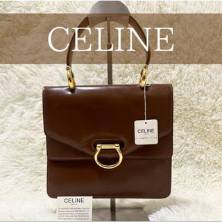 CELINE セリーヌ 2WAYハンドバッグ カーフレザー ブラック