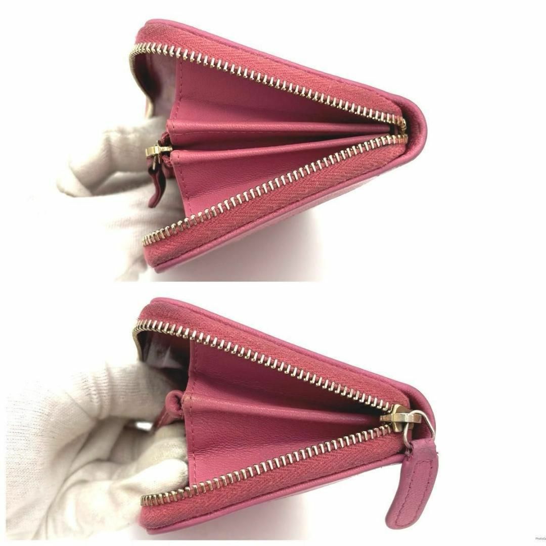 CHANEL - CHANEL シャネル マドモアゼル ラムスキン 財布 ミニ CHANEL - CHANEL シャネル マドモアゼル ラムスキン 財布 ミニ