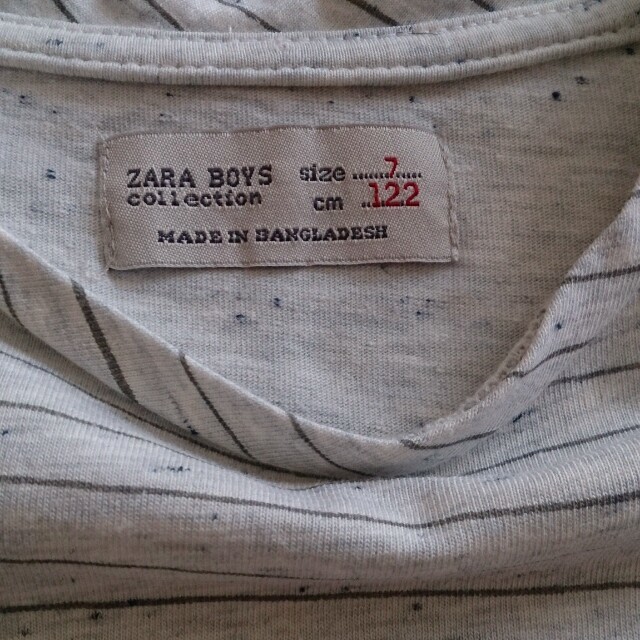 ZARA KIDS(ザラキッズ)のZARAボーイズロンTee122 キッズ/ベビー/マタニティのキッズ服男の子用(90cm~)(Tシャツ/カットソー)の商品写真