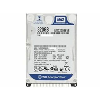 WesternDigital WD3200BEVE ScorpioBlue 2.5inch 5400rpm 320GB 8MB PATA(PCパーツ)