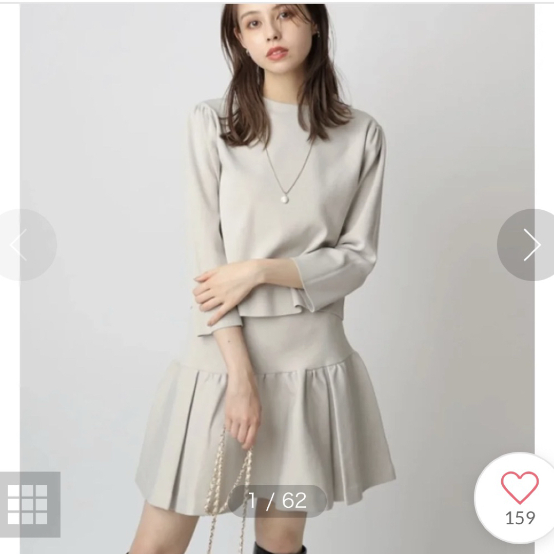 Rirandture - リランドチュール クロップドニットミニスカート Rirandture - リランドチュール クロップドニットミニスカート