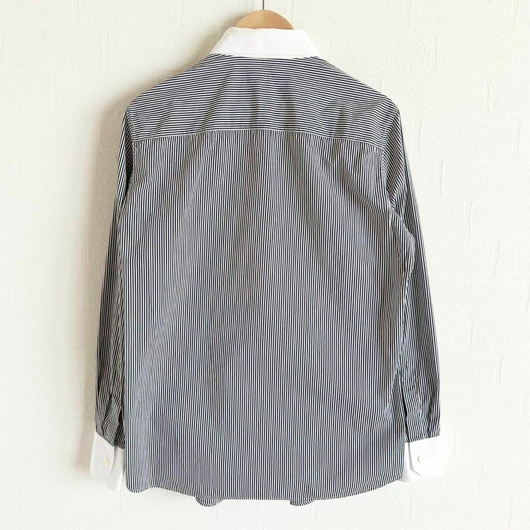 CELINE - 美品✨CELINE 長袖シャツ ストライプ柄 ブラック CELINE - 美品✨CELINE 長袖シャツ ストライプ柄 ブラック