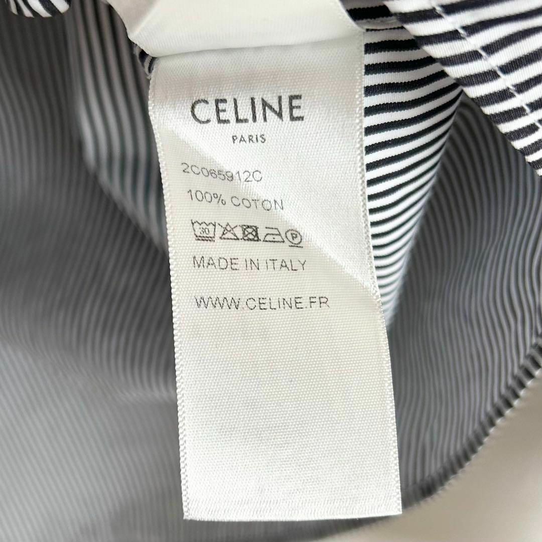 CELINE - 美品✨CELINE 長袖シャツ ストライプ柄 ブラック CELINE - 美品✨CELINE 長袖シャツ ストライプ柄 ブラック