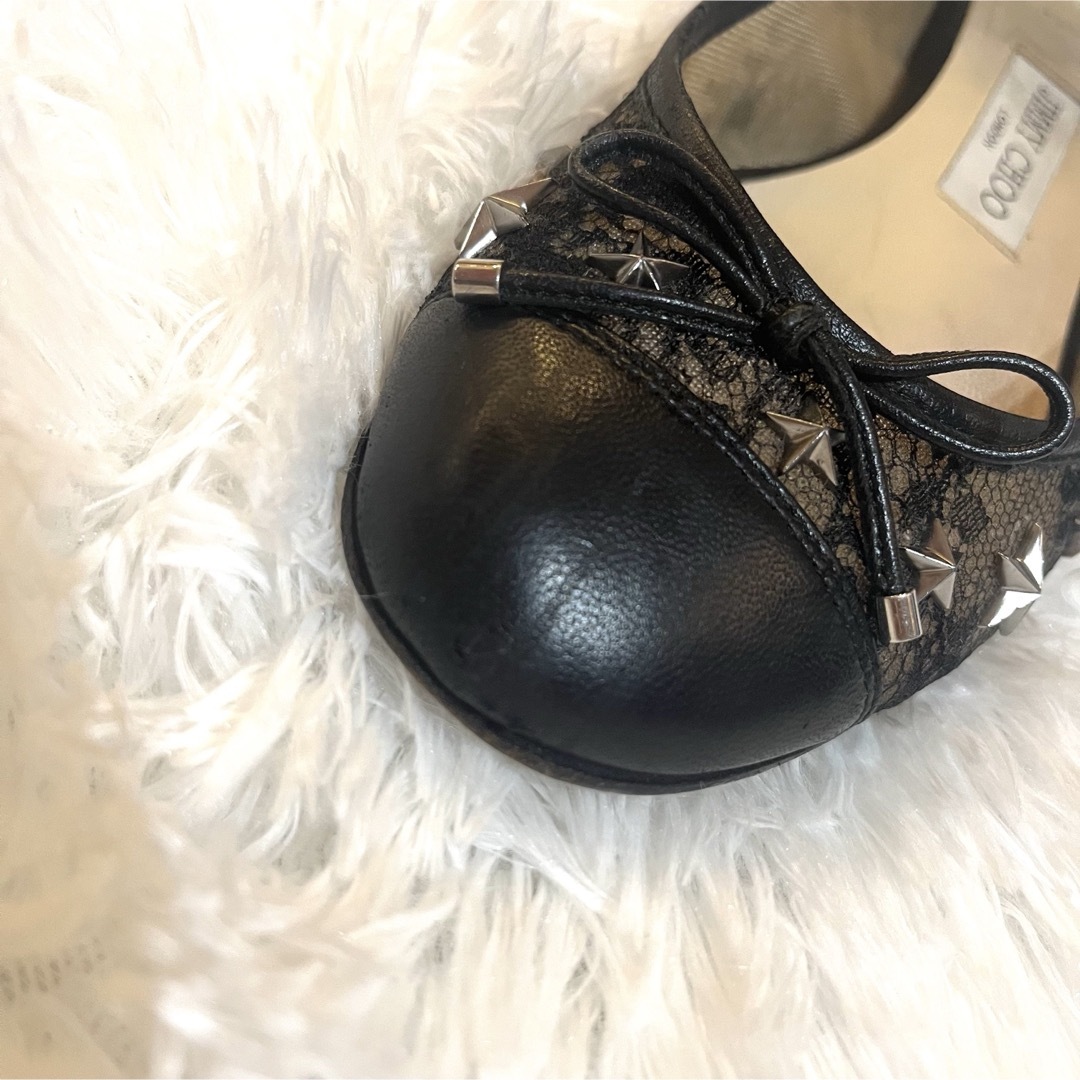 JIMMY CHOO - JIMMY CHOO ジミーチュウ スタッズフラット JIMMY CHOO - JIMMY CHOO ジミーチュウ スタッズフラット
