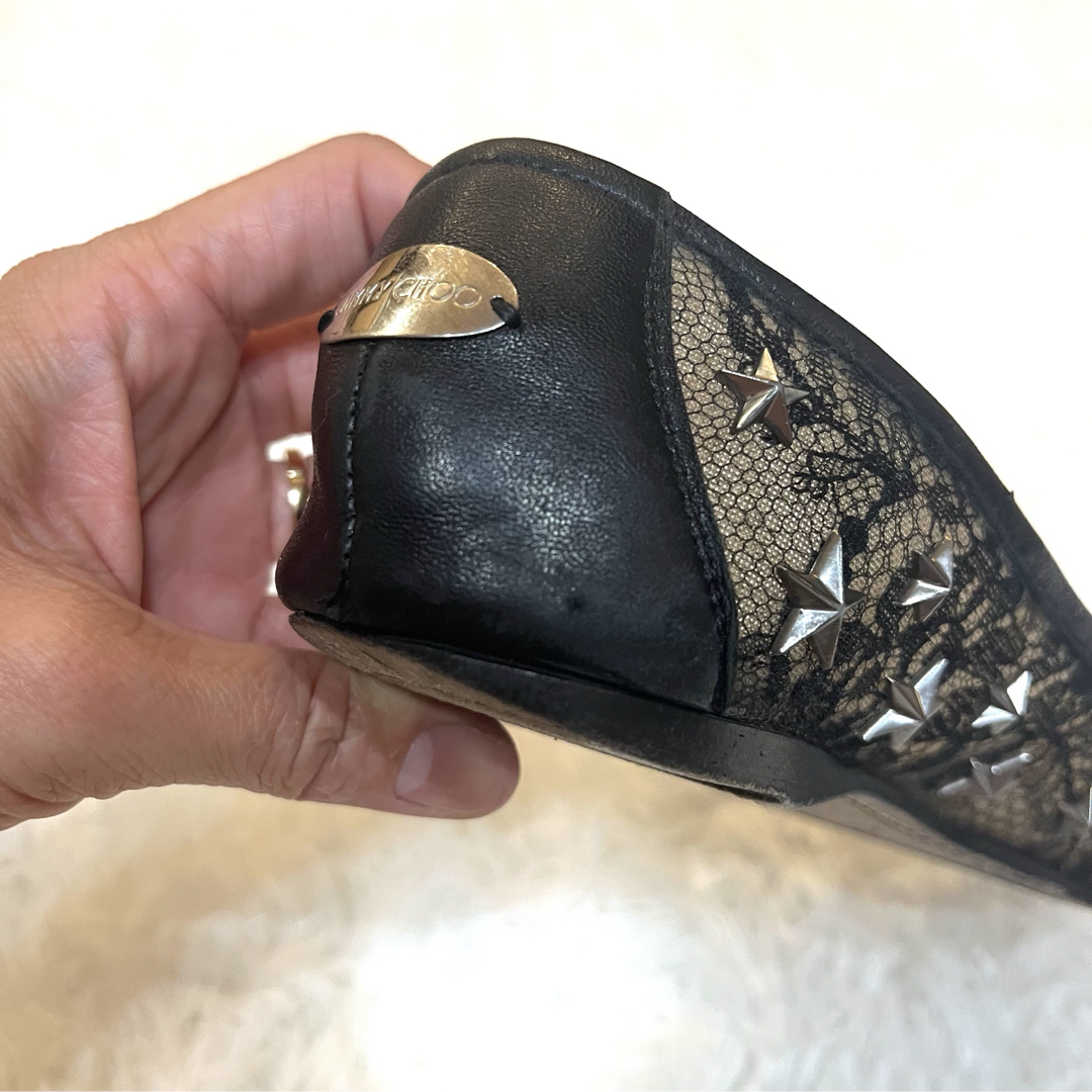 JIMMY CHOO - JIMMY CHOO ジミーチュウ スタッズフラット JIMMY CHOO - JIMMY CHOO ジミーチュウ スタッズフラット