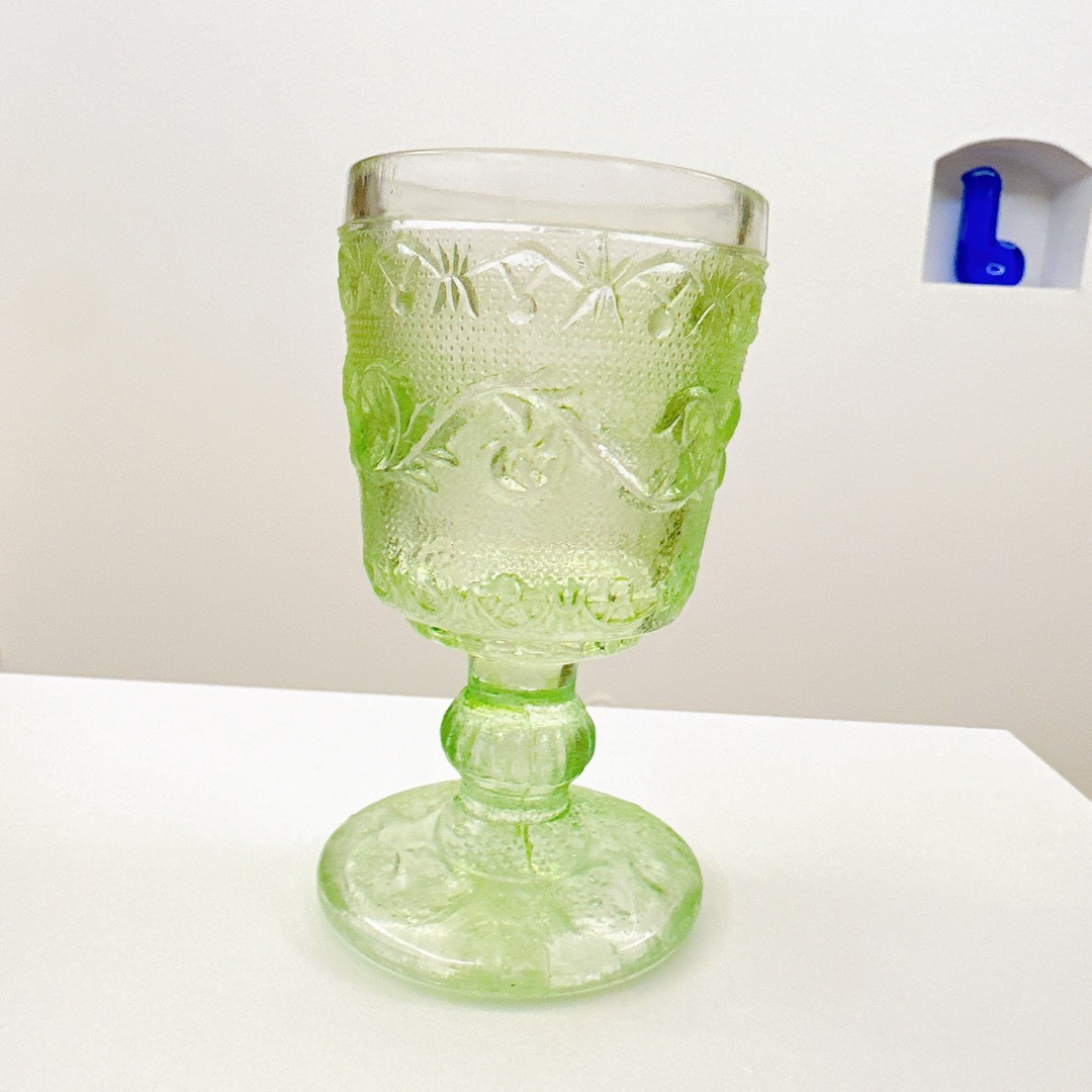 Baccarat - オールド・バカラ 1840年 レアカラー ワイングラス Baccarat - オールド・バカラ 1840年 レアカラー ワイングラス