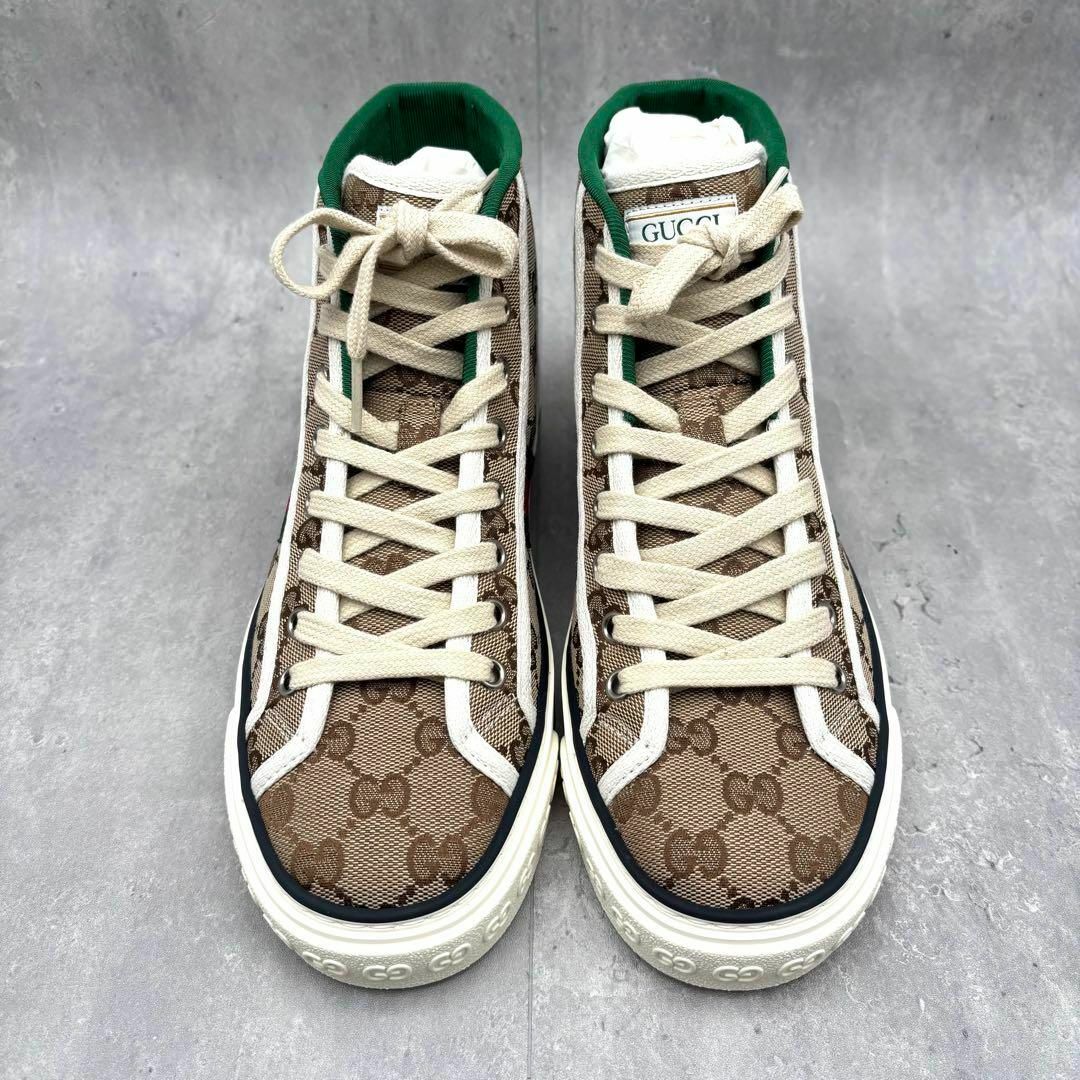 GUCCI - 【新品同様】グッチ スニーカー 37 テニス 1977 GG柄 GUCCI - 【新品同様】グッチ スニーカー 37 テニス 1977 GG柄